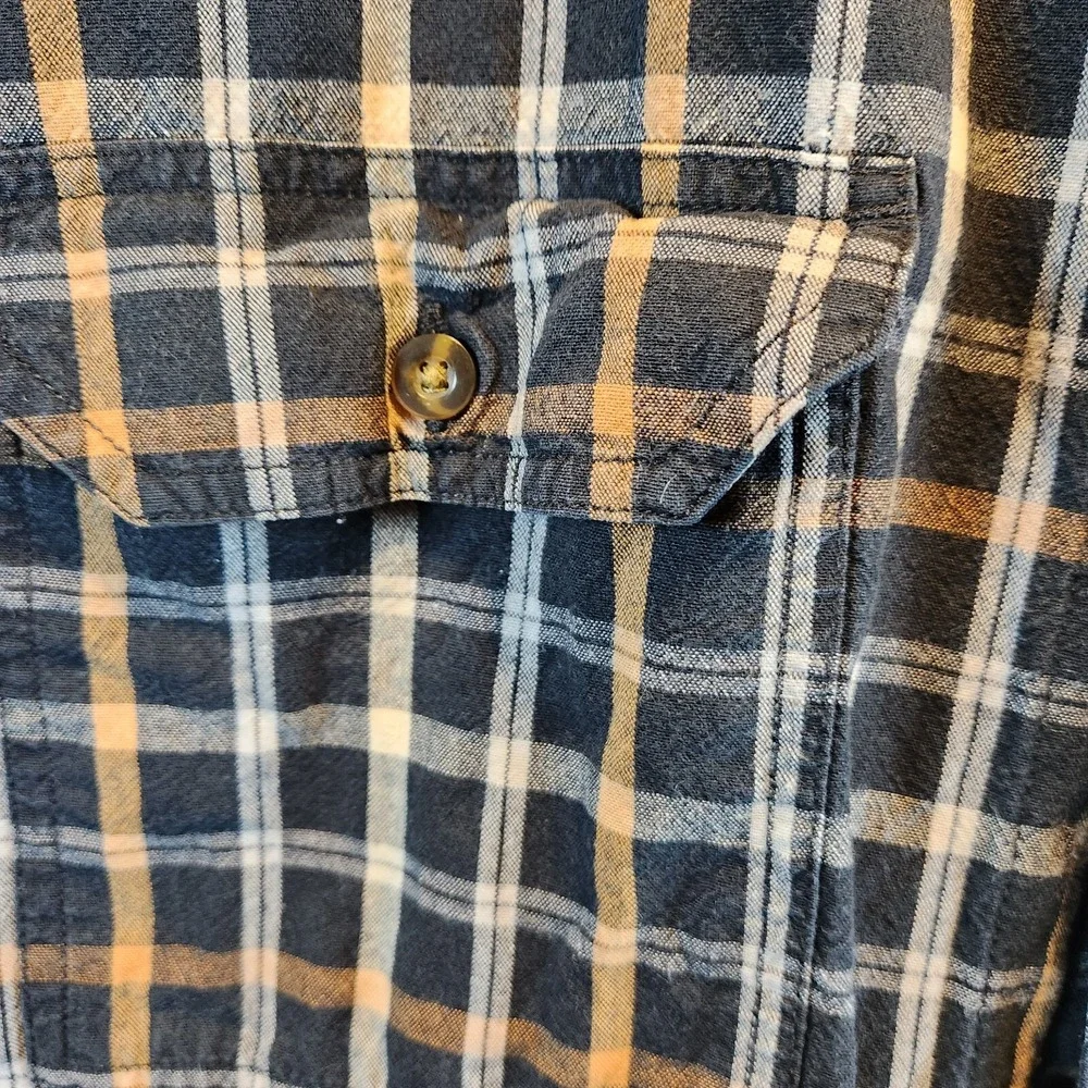 Carhartt Shirt‎ Mens 3XL Multicolor Relaxed Fit Plaid Cotton Pockets Button Down